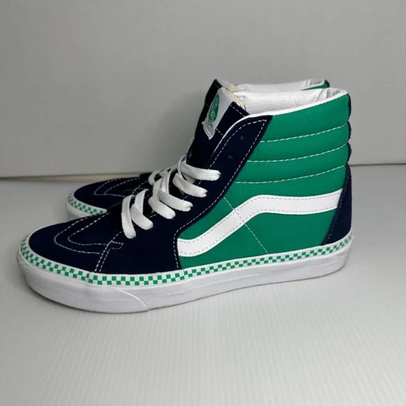 VANS Skateboard Shoes Sneakers Sk 8 Hi Top Off The Wall Mens 7.5 checkered laces - Picture 7 of 12